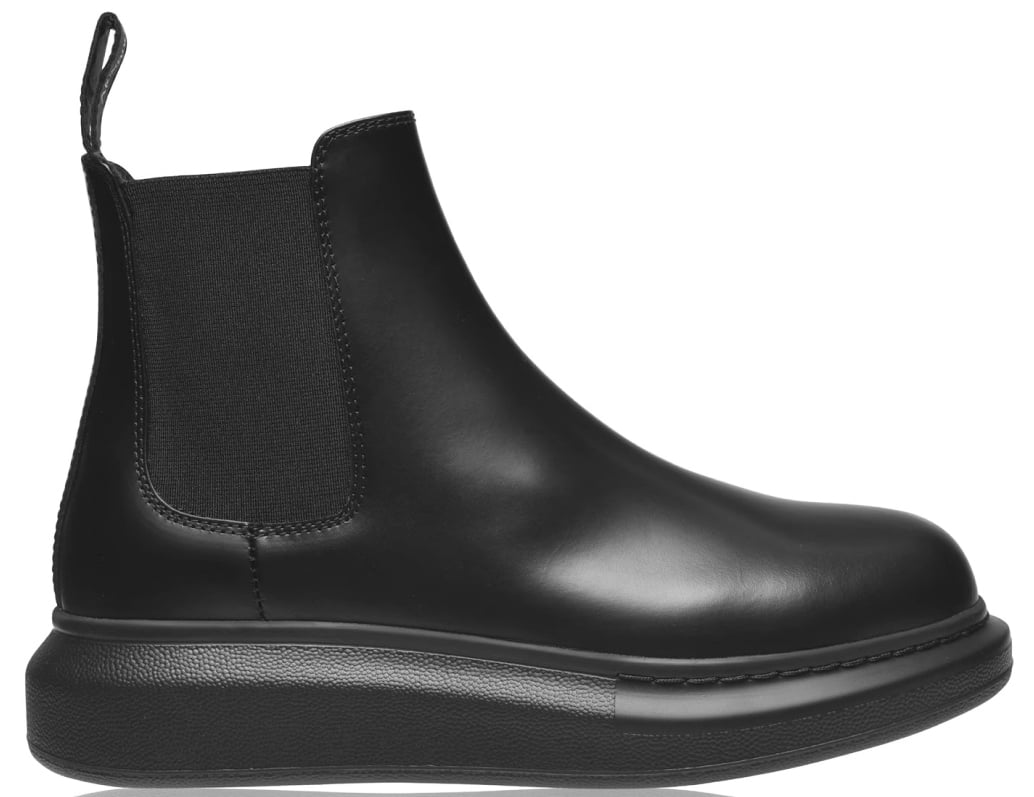 Alexander McQueen Hybrid Chelsea Boots Zwart