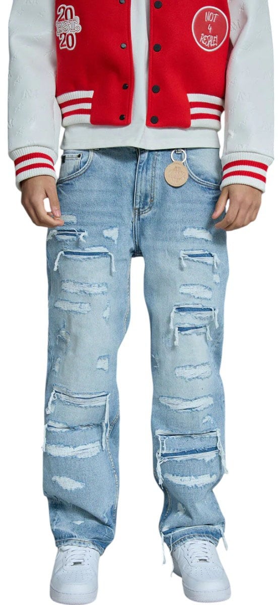Amicci Heren Jeans Blauw