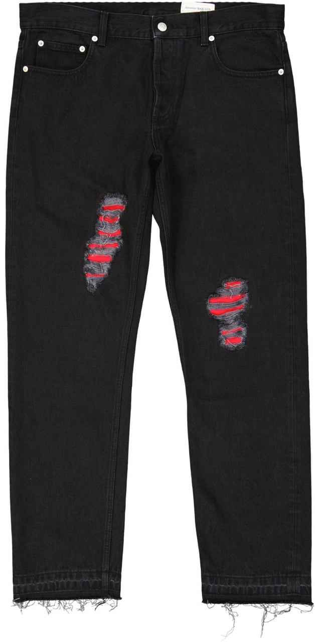 Alexander McQueen Alexander McQueen Cotton Denim Jeans Zwart