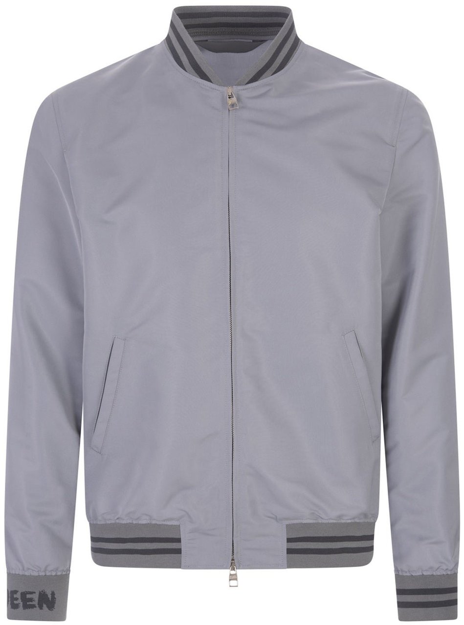 Alexander McQueen Alexander McQueen Bomber Jacket Grijs