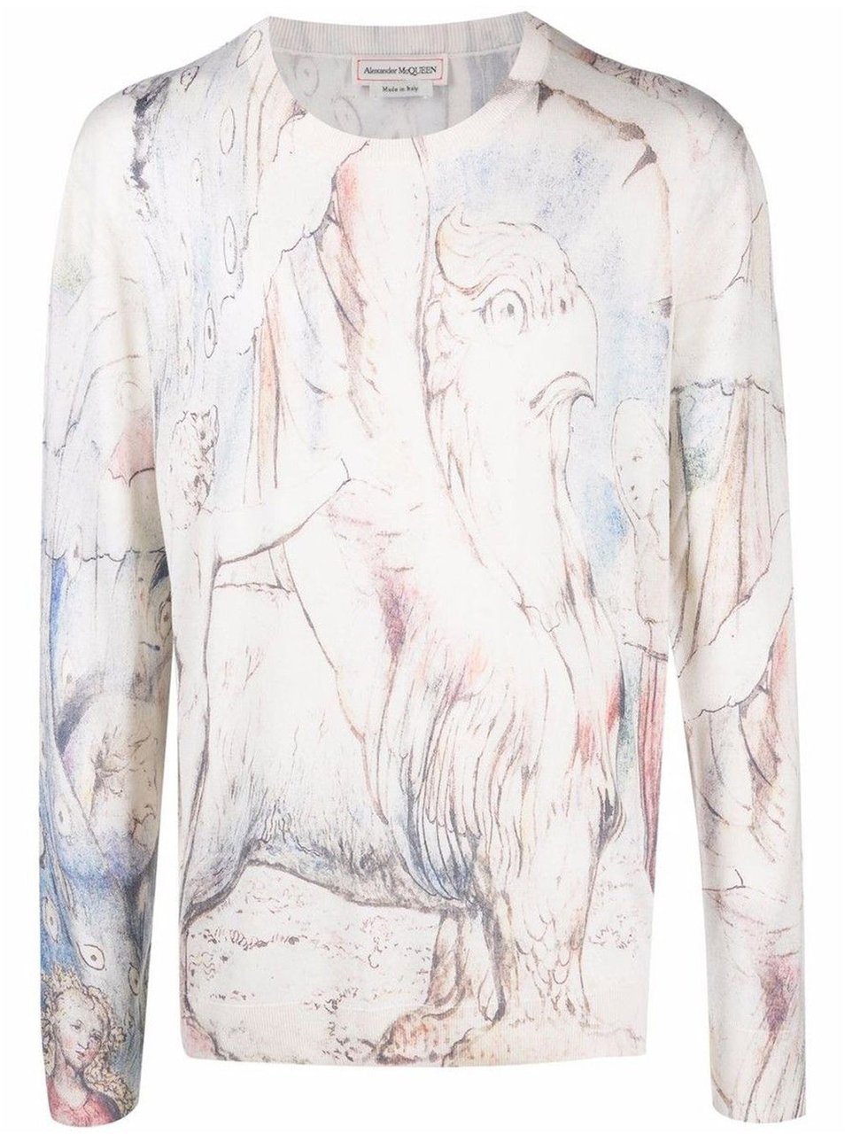 Alexander McQueen Alexander Mcqueen William Blake Dante Print Pullover Wit