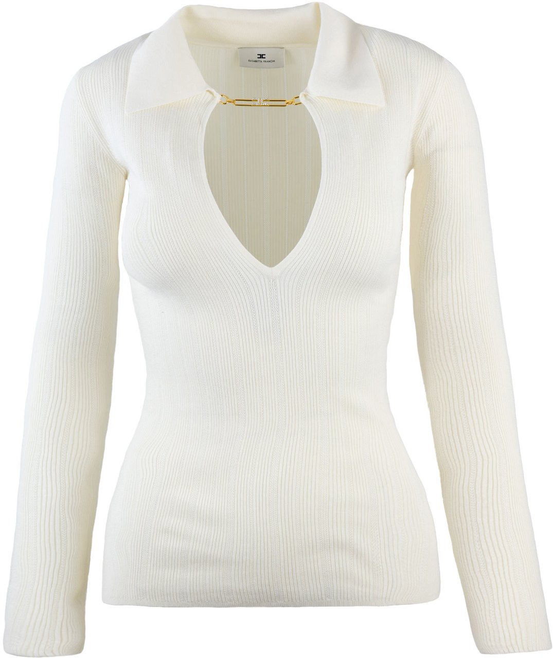 Elisabetta Franchi Sweaters Milk Wit