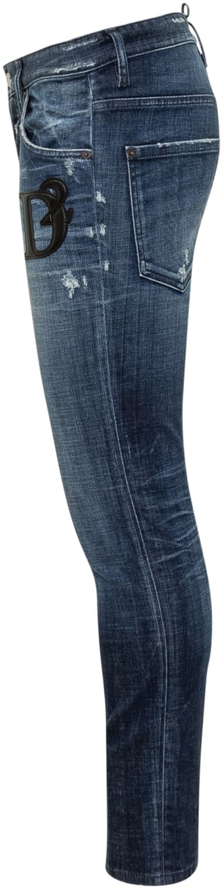 Dsquared2 Dsquared2 Stretch denim Skater Jean jeans Blauw