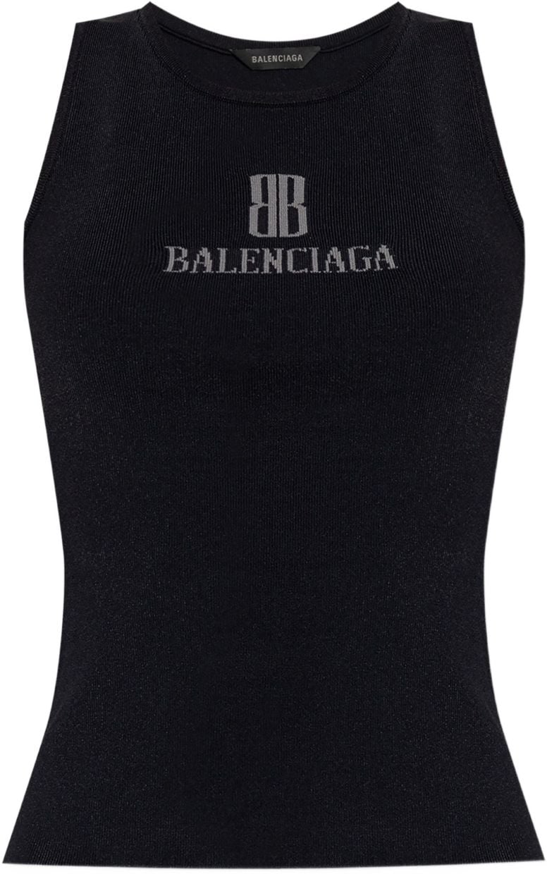 Balenciaga Top Black Zwart