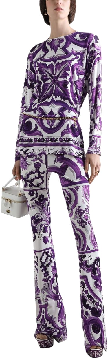 Dolce & Gabbana Trousers Purple Paars