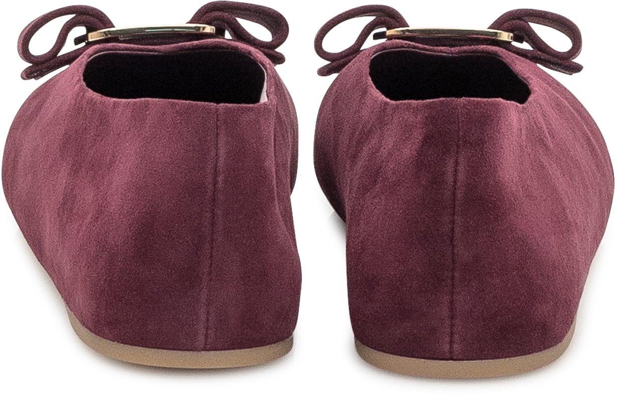 Ferragamo Ballerine Ferragamo in camoscio Paars