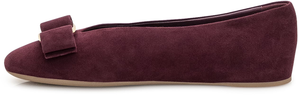 Ferragamo Ballerine Ferragamo in camoscio Paars