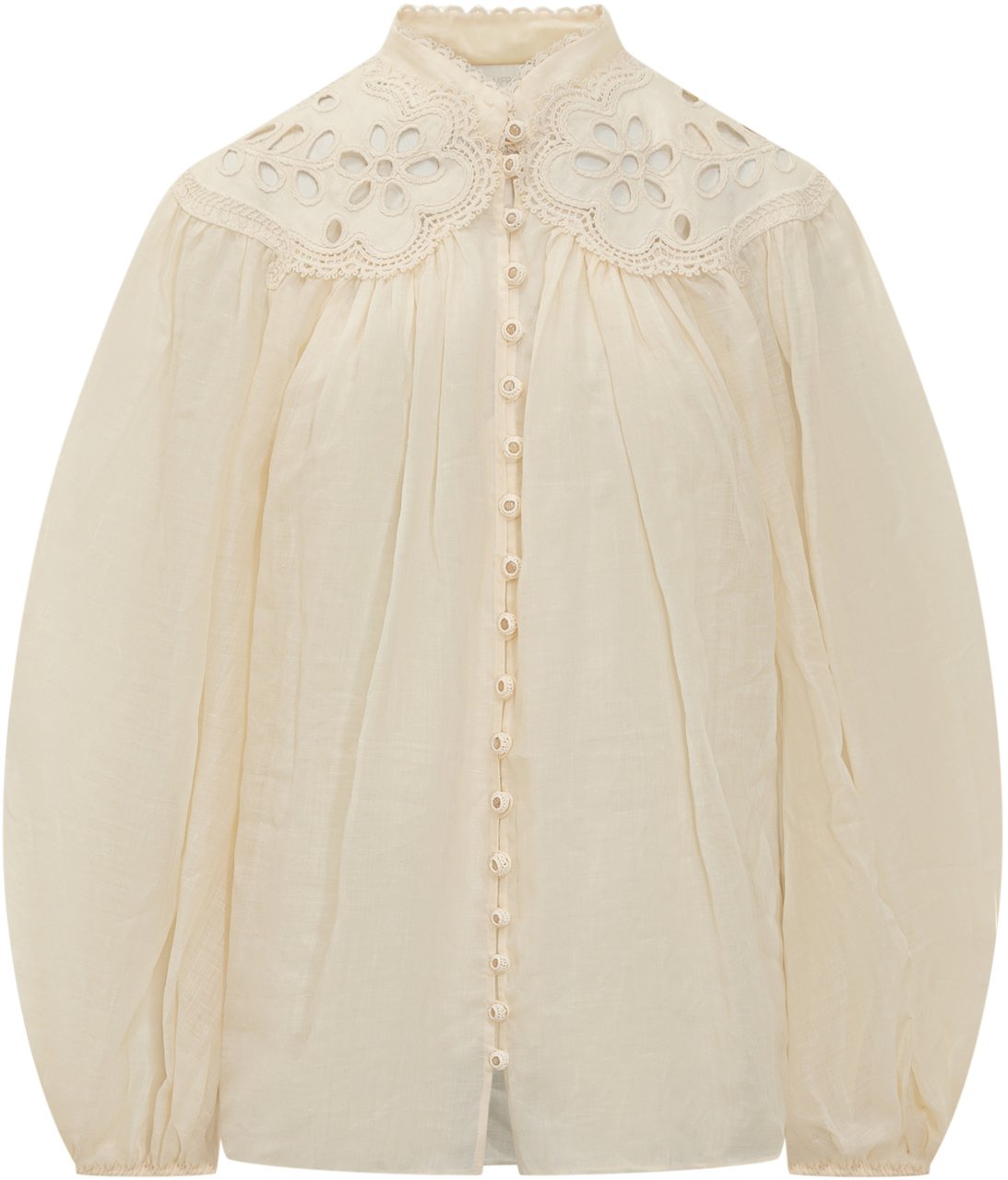Zimmermann COCO BLOUSE Wit