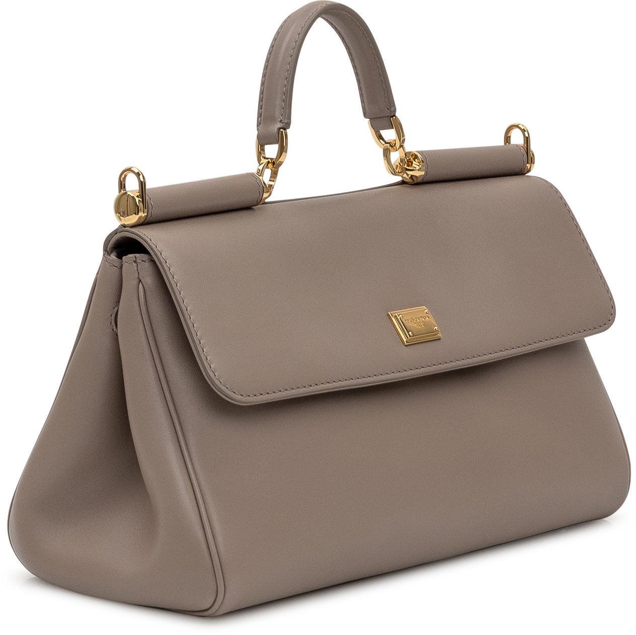 Dolce & Gabbana Borsa a Mano Sicily Media Beige