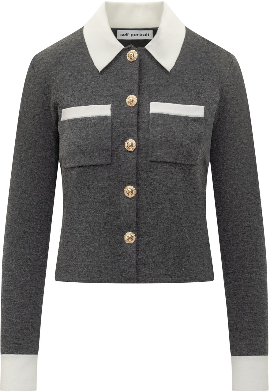 Self-Portrait Cardigan Self-Portrait Grijs