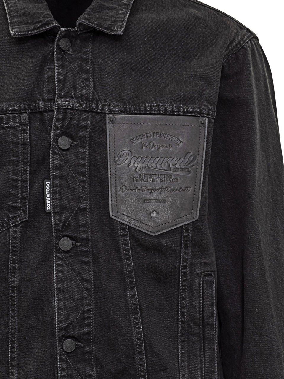 Dsquared2 Giacca Jeans Dsquared2 Zwart