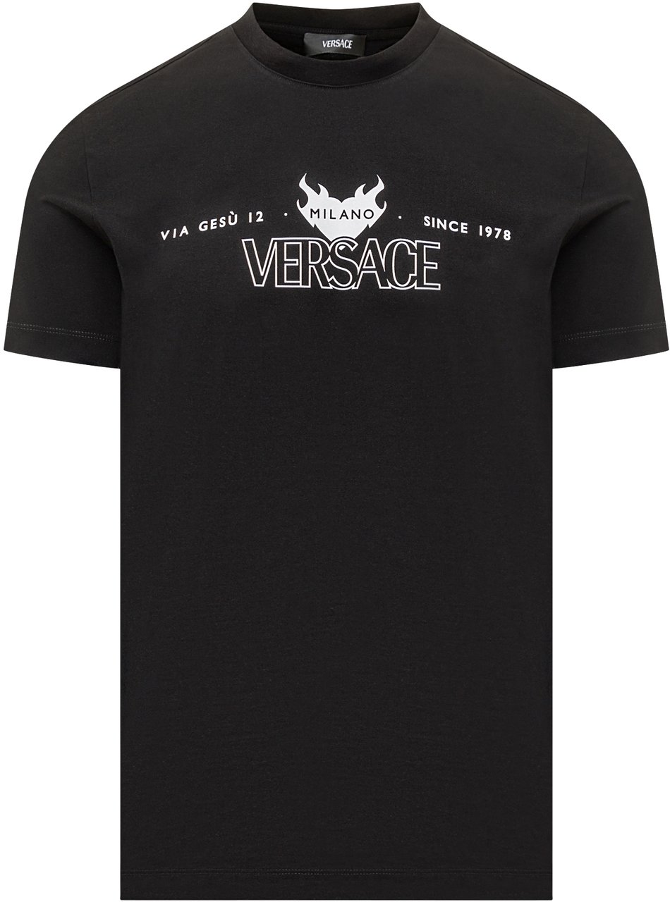 Versace T-shirt Versace Zwart