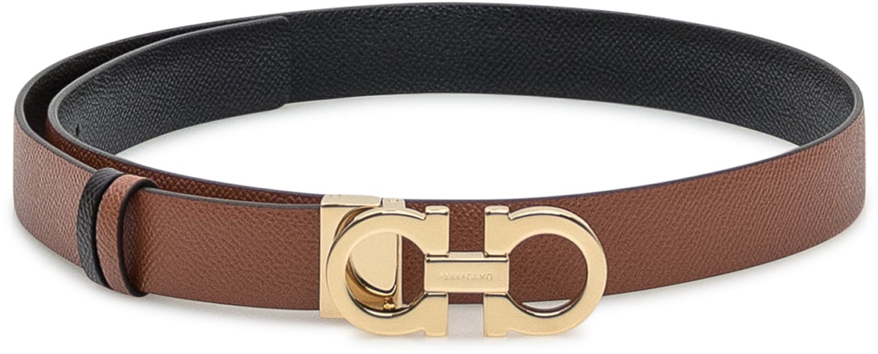 Ferragamo Cintura Ferragamo in pelle marrone Goud