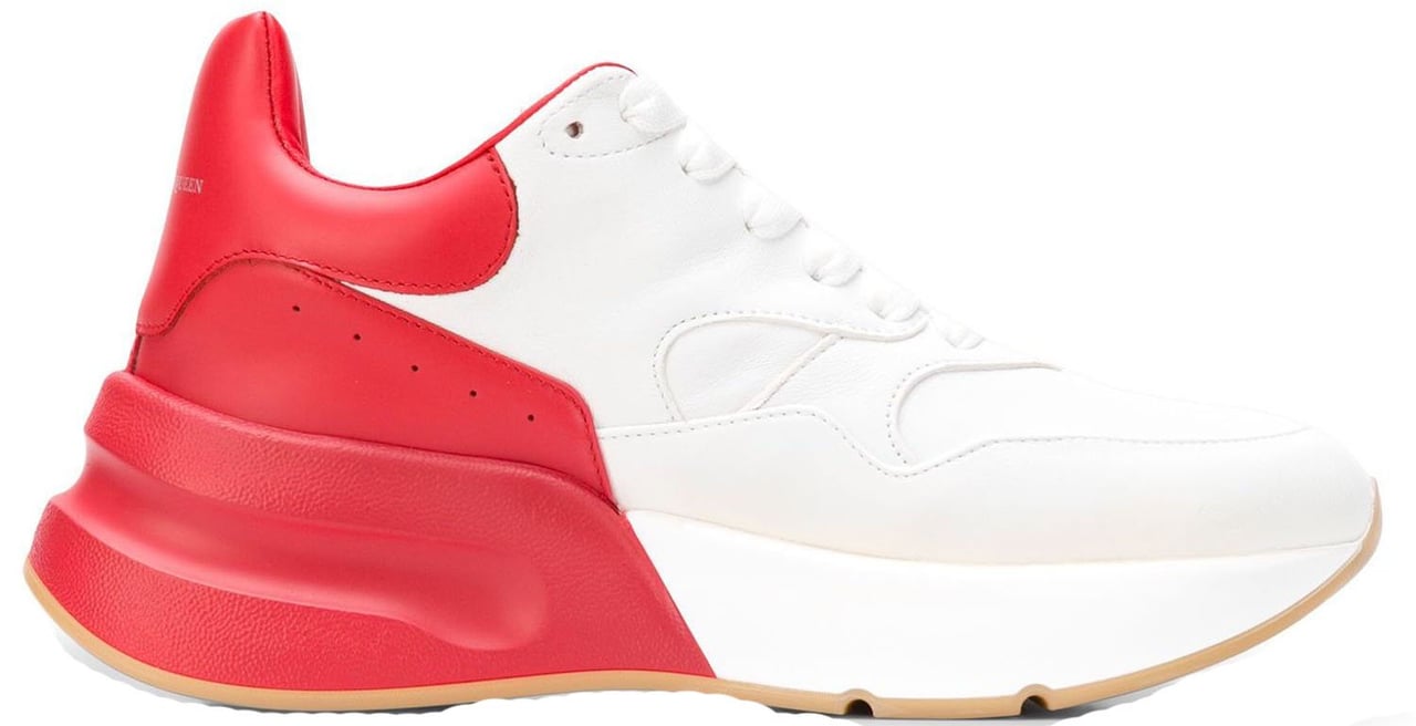 Alexander McQueen Oversized Runner Sneakers Wit
