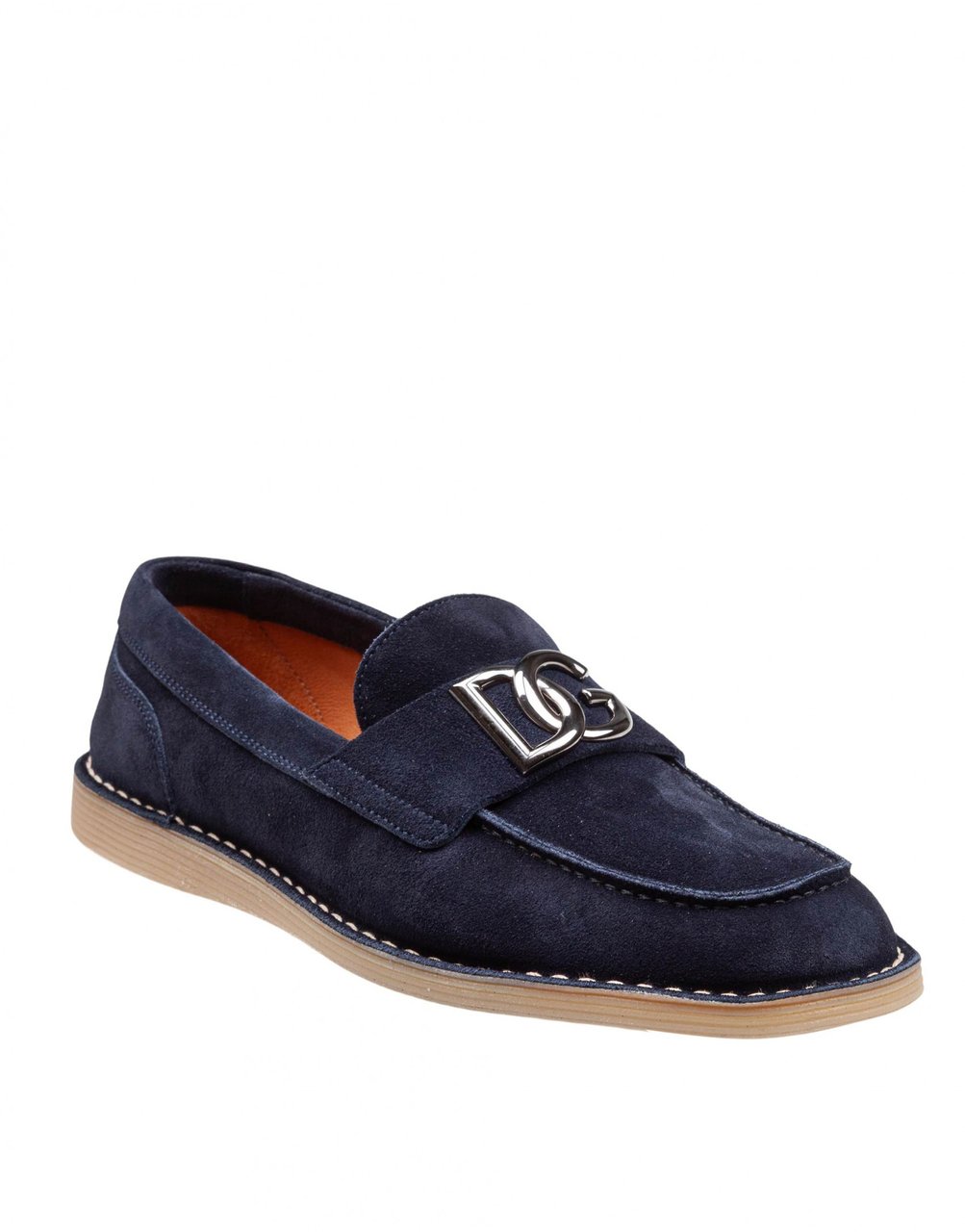 Dolce & Gabbana Dolce & gabbana suede moccasin color blue Blauw