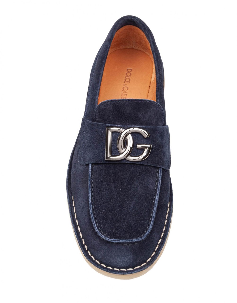 Dolce & Gabbana Dolce & gabbana suede moccasin color blue Blauw