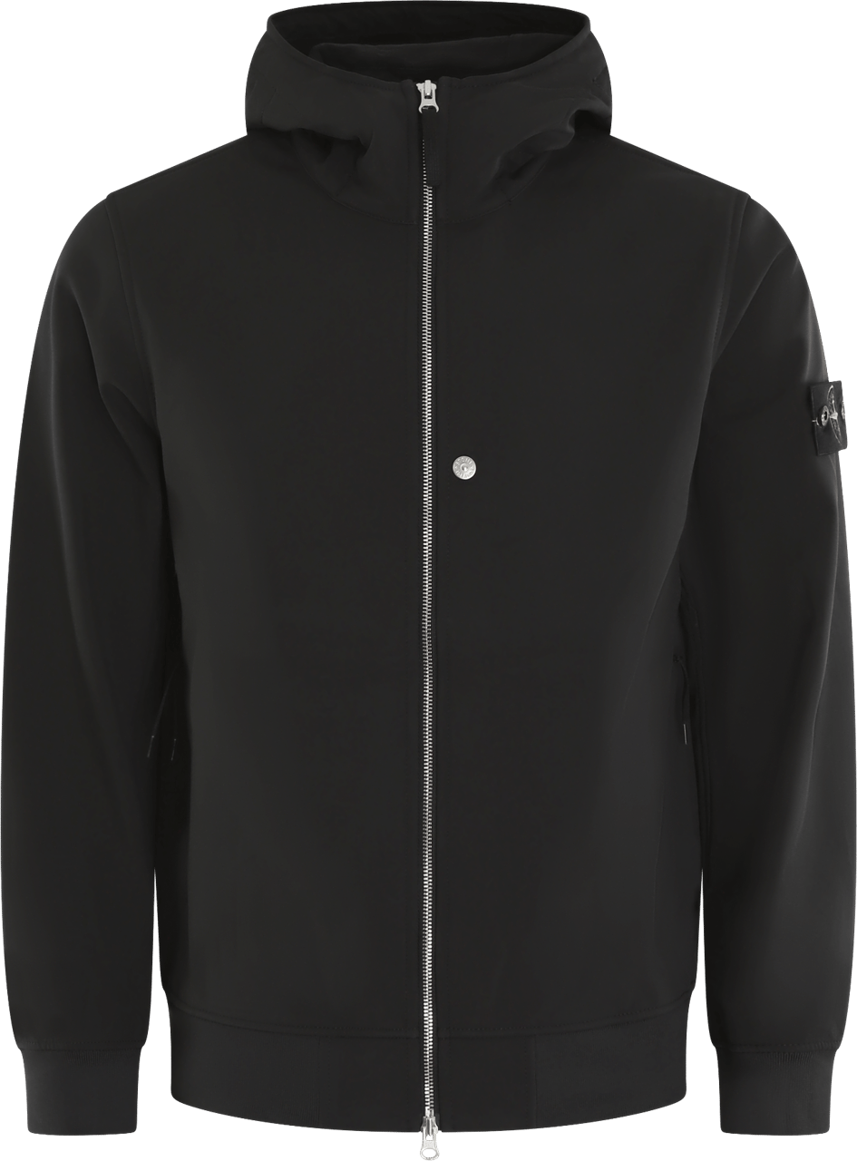 Stone Island Heren Logo patch Jacket Zwart Zwart