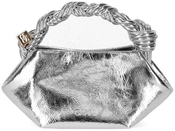 Ganni GANNI BOU MINI HANDBAG Zilver