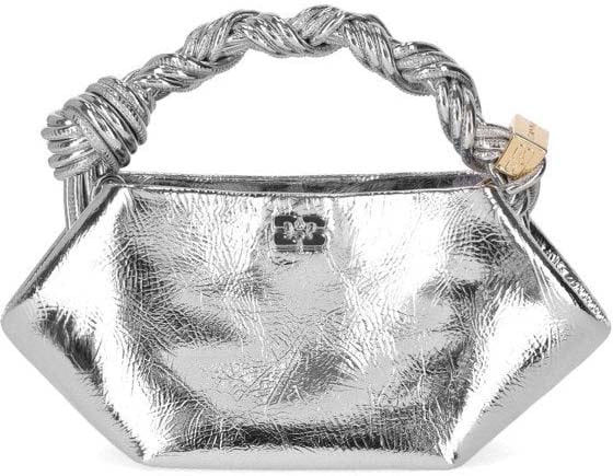 Ganni GANNI BOU MINI HANDBAG Zilver