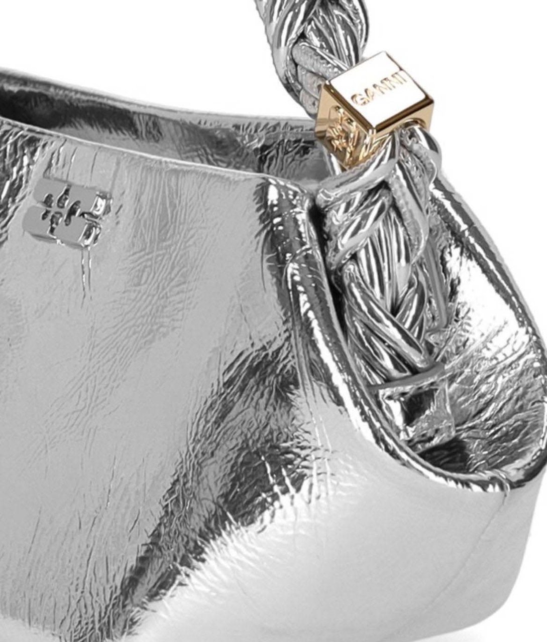 Ganni GANNI BOU MINI HANDBAG Zilver