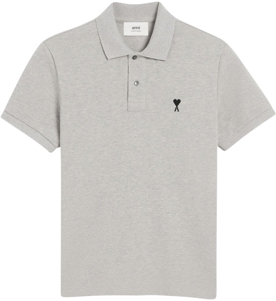AMI Paris T-Shirts And Polos Light Grey Grijs