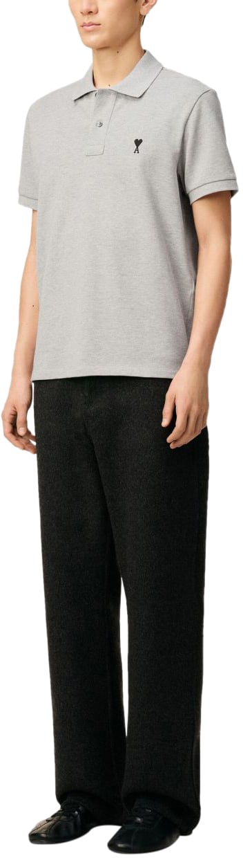 AMI Paris T-Shirts And Polos Light Grey Grijs