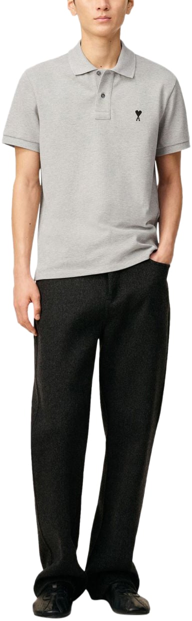 AMI Paris T-Shirts And Polos Light Grey Grijs