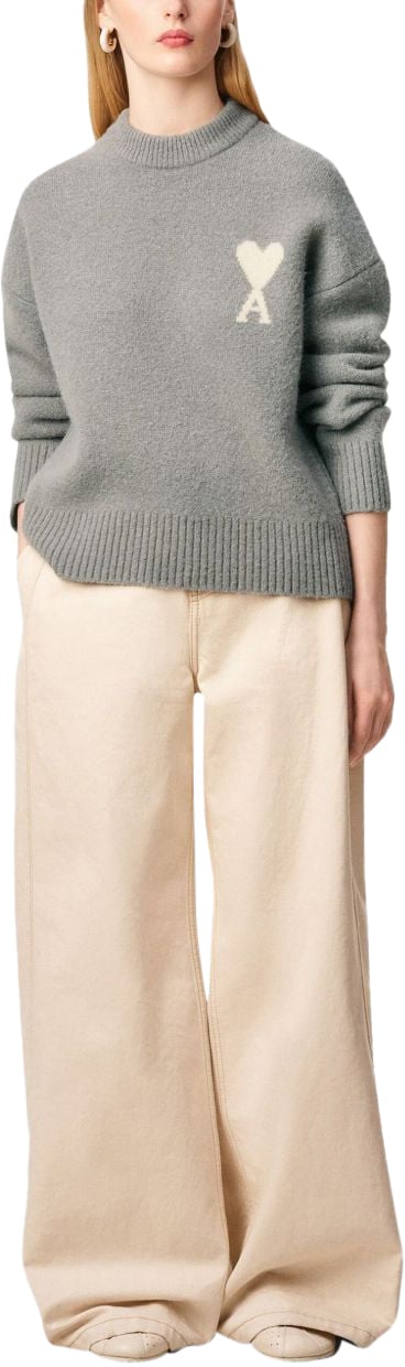 AMI Paris Sweaters Grey Grijs