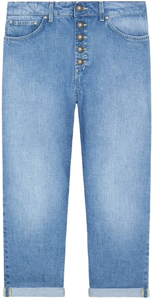 Dondup Trousers Blue Blauw