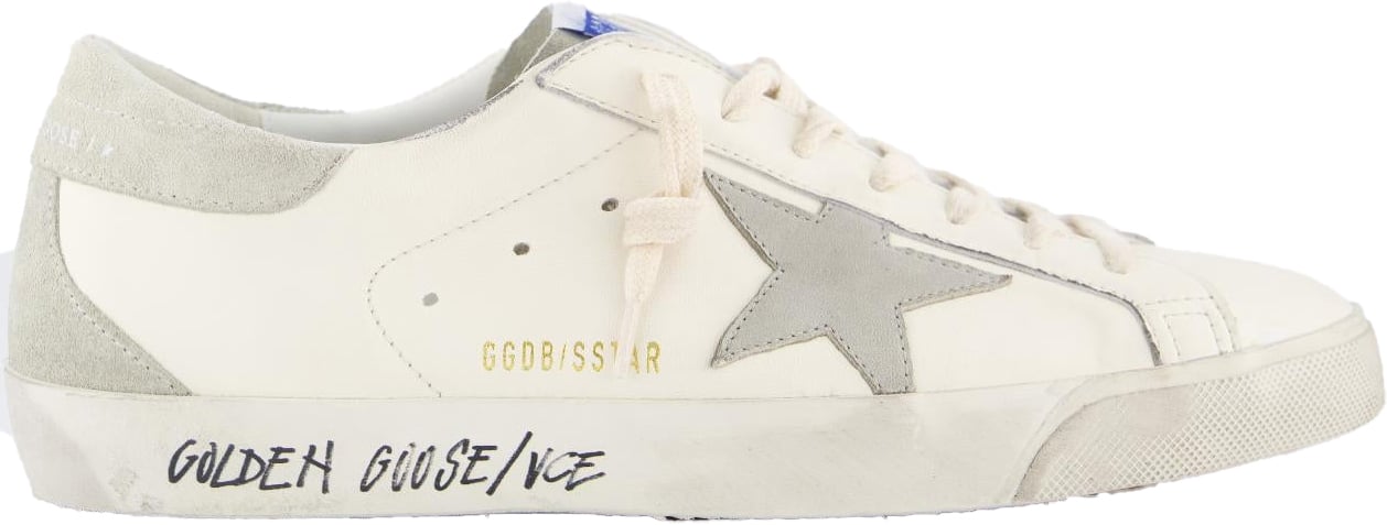 Golden Goose sneakers white met grijs Wit