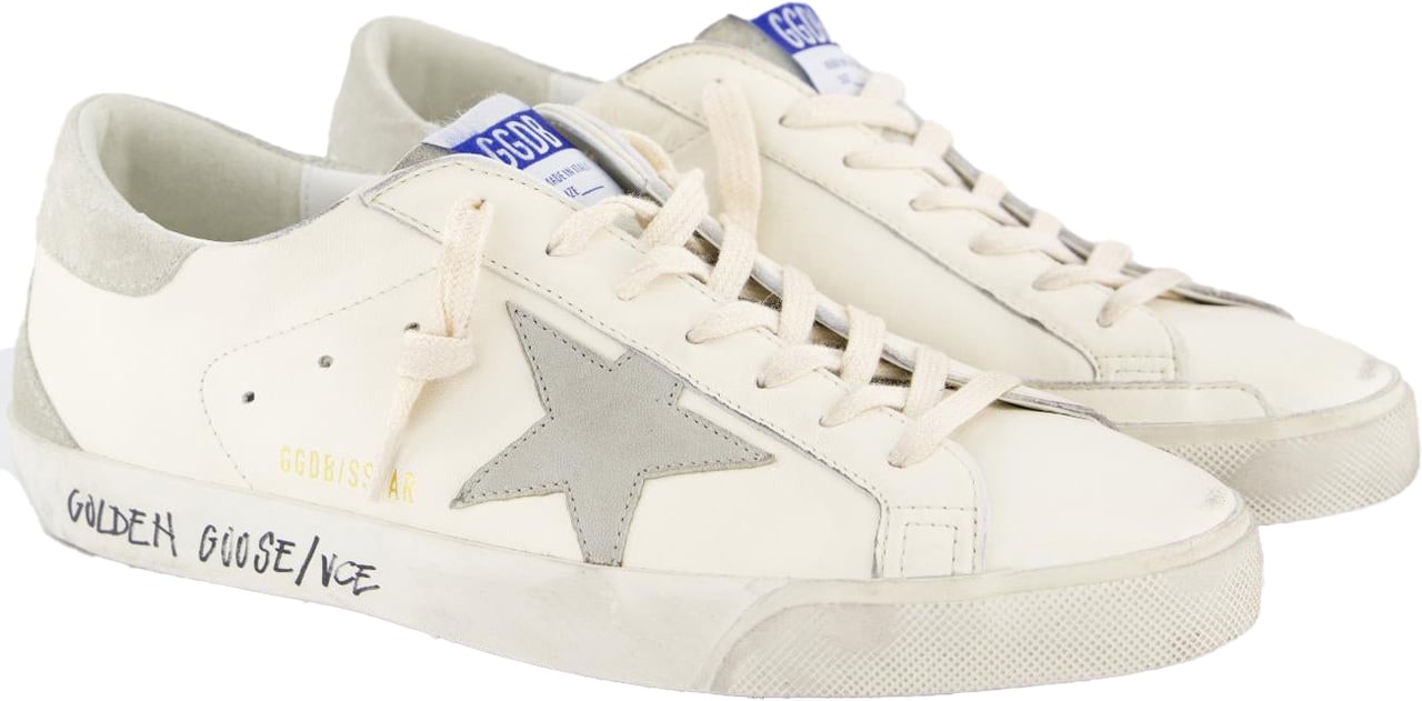 Golden Goose sneakers white met grijs Wit