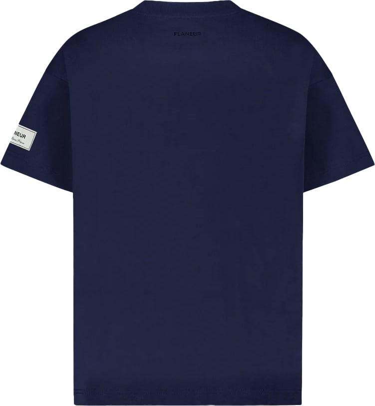 FLÂNEUR t-shirt dbl Blauw