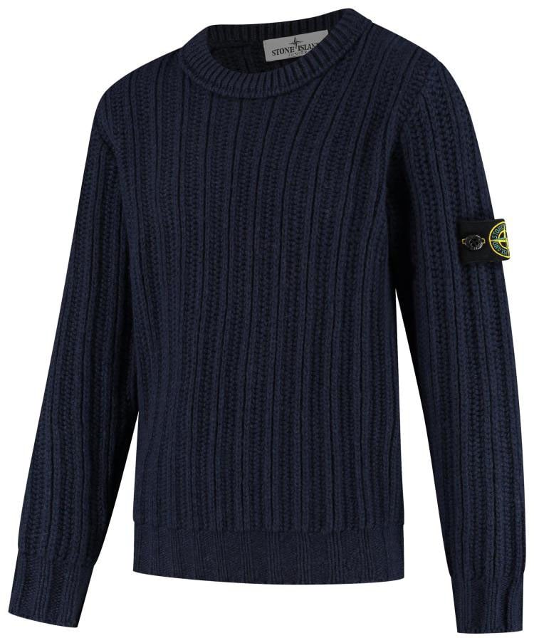 Stone Island Junior Crew Neck Blauw