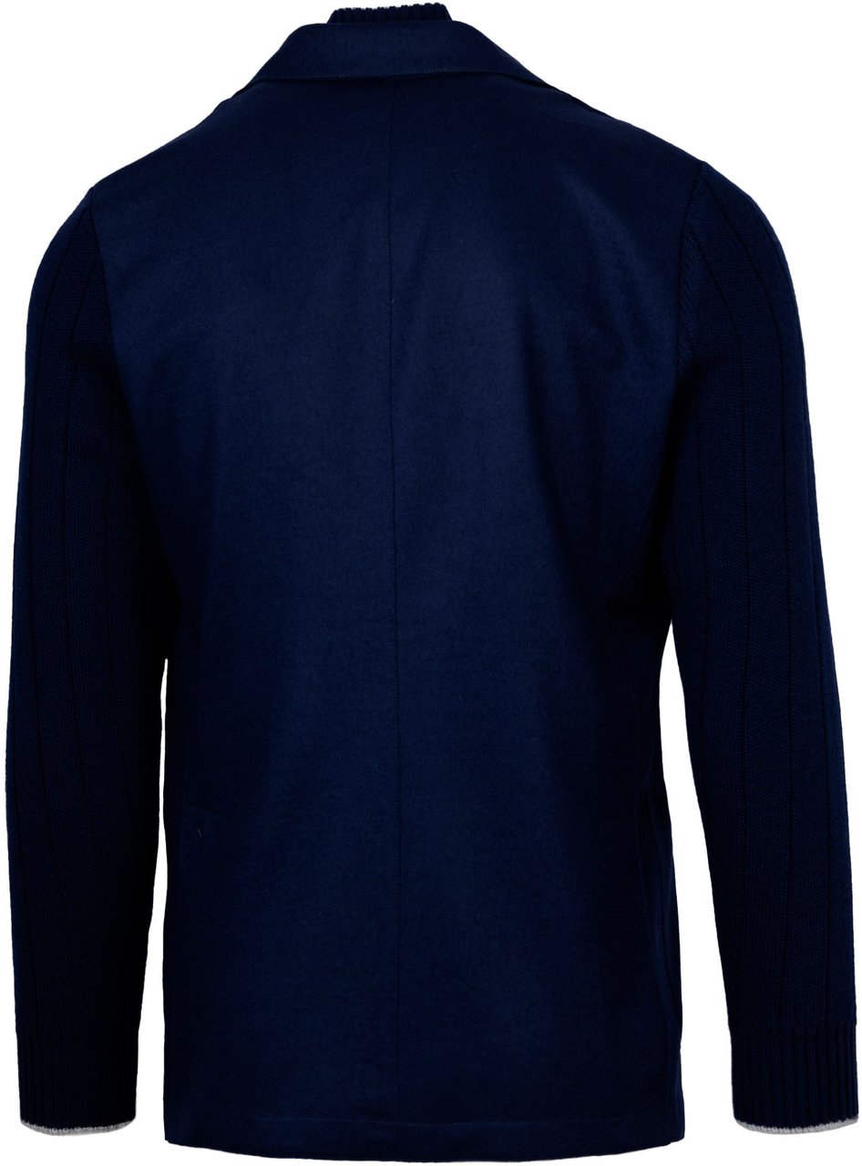 Eleventy Jackets Blue Light Gray Lichtblauw