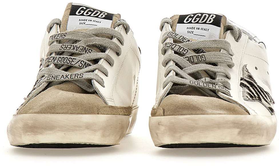 Golden Goose Dames Super-Star Sneaker Wit/Zebra Wit