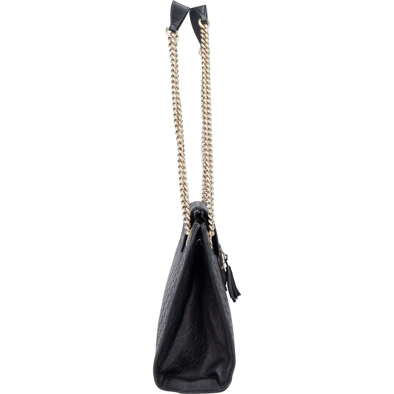 Gucci Gucci Leather GG Monogram Horsebit Emily Crossbody Bag Divers