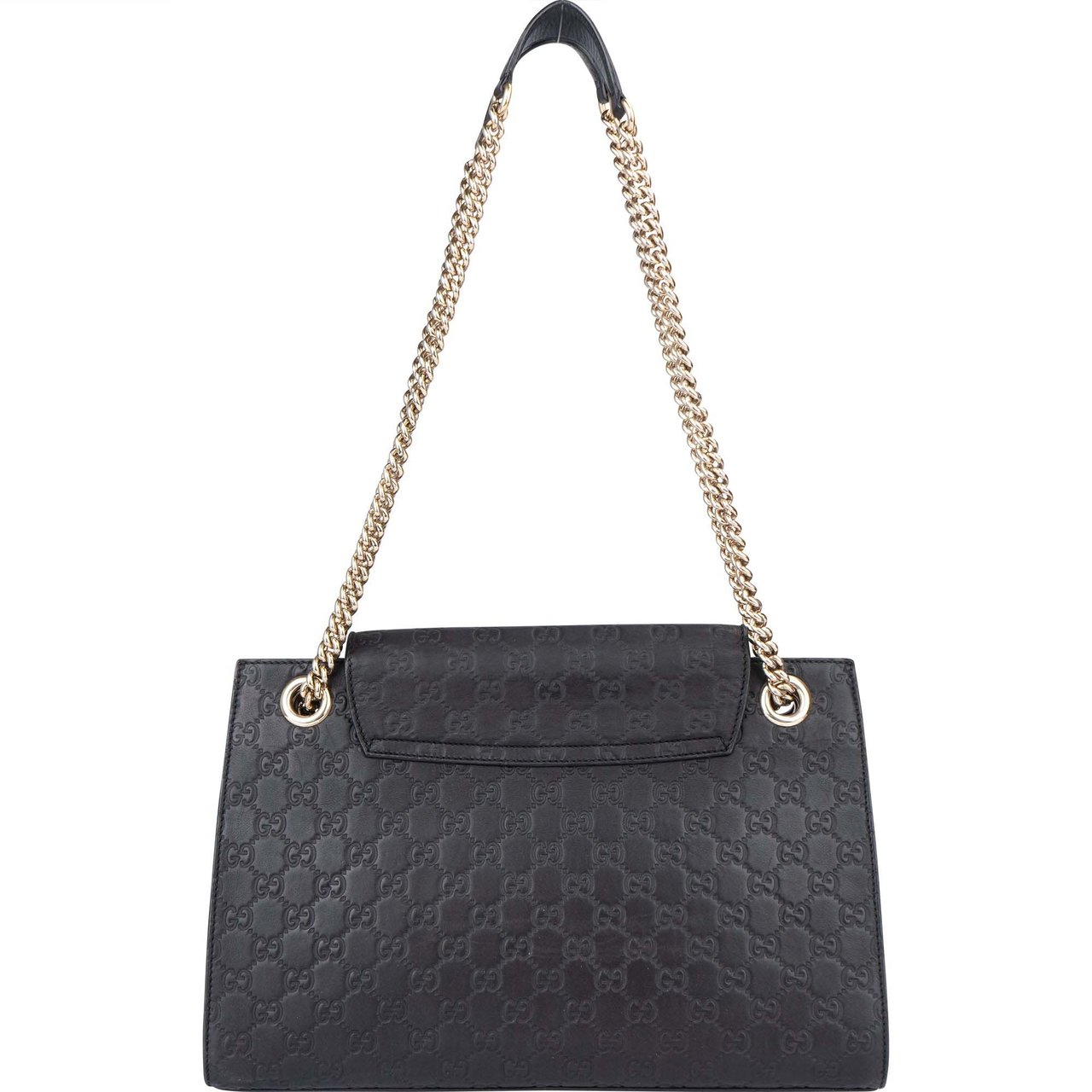 Gucci Gucci Leather GG Monogram Horsebit Emily Crossbody Bag Divers