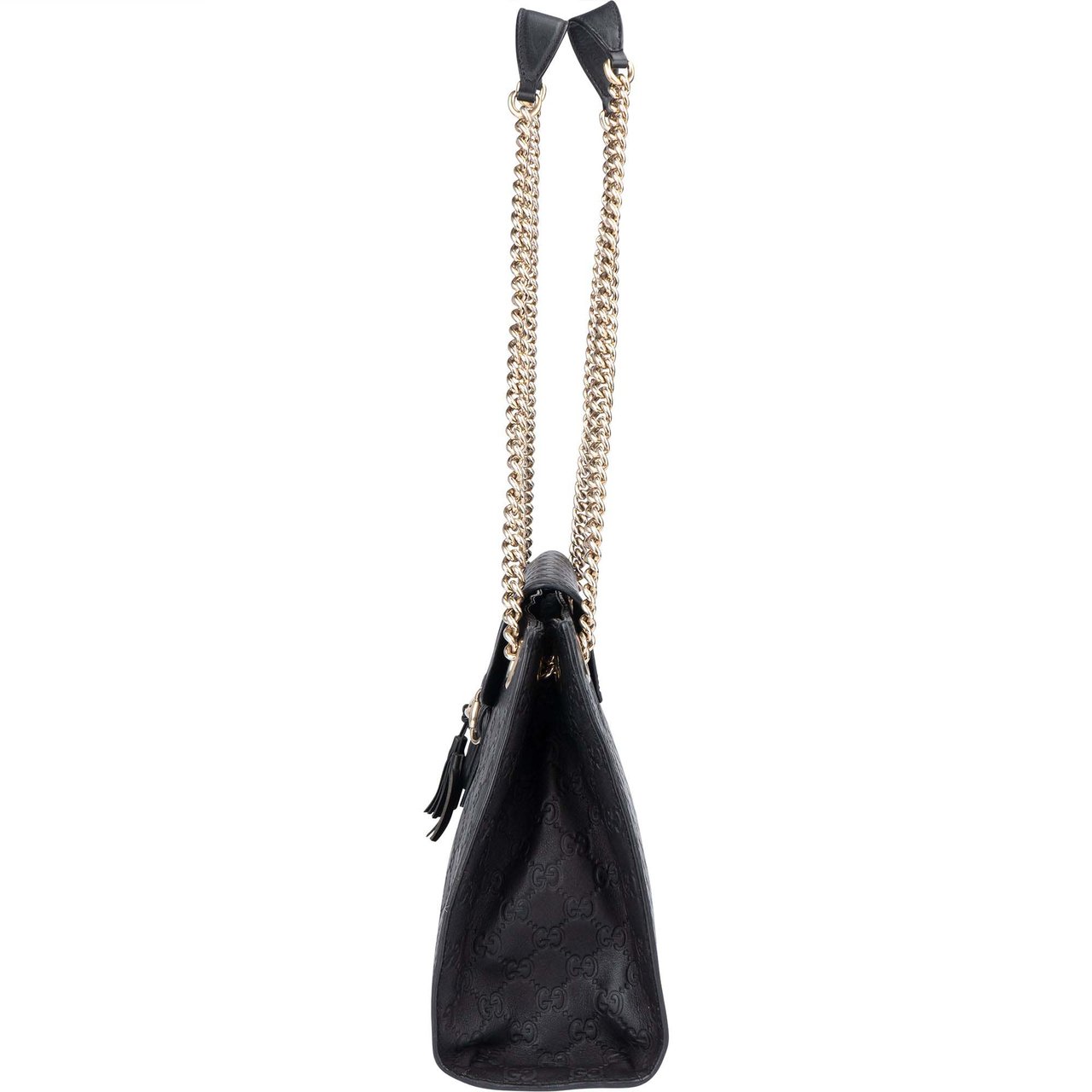 Gucci Gucci Leather GG Monogram Horsebit Emily Crossbody Bag Divers