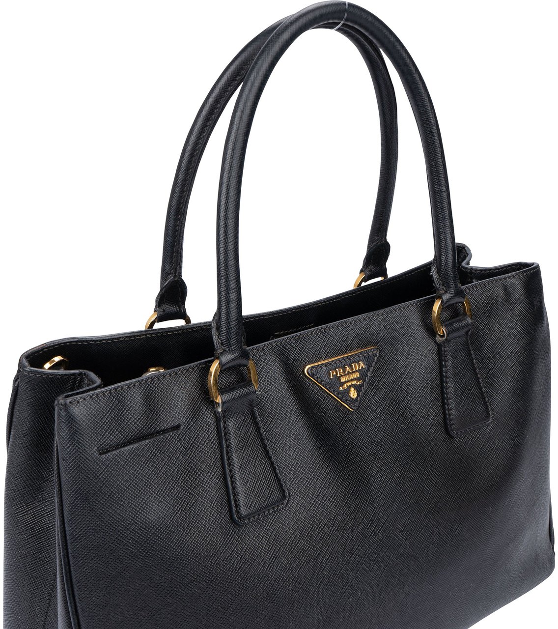 Prada Prada Nero Saffiano Leather Galleria Handbag Divers