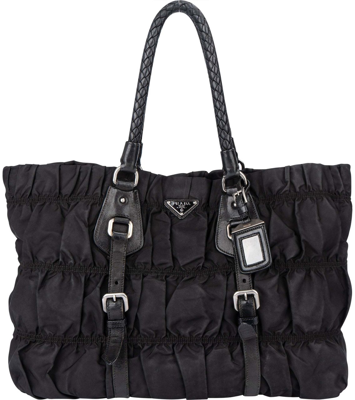 Prada Prada Quilted Nylon Triangle Handbag Divers