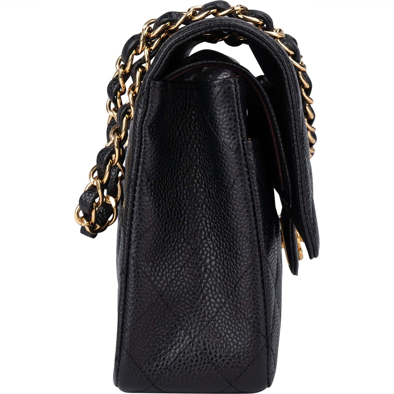 Chanel Chanel Quilted Caviar Leather Medium Double Flap Crossbody Bag Divers