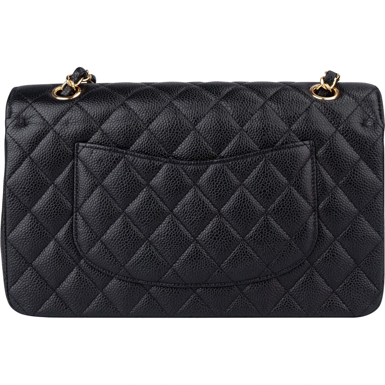 Chanel Chanel Quilted Caviar Leather Medium Double Flap Crossbody Bag Divers