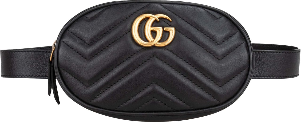 Gucci Gucci Chevron Leather Marmont Bumbag Divers