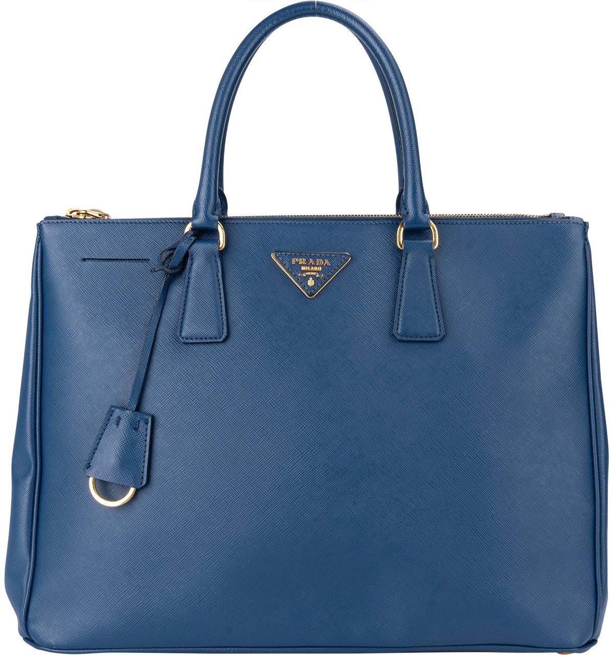 Prada Prada Blue Saffiano Leather Galleria Handbag Divers
