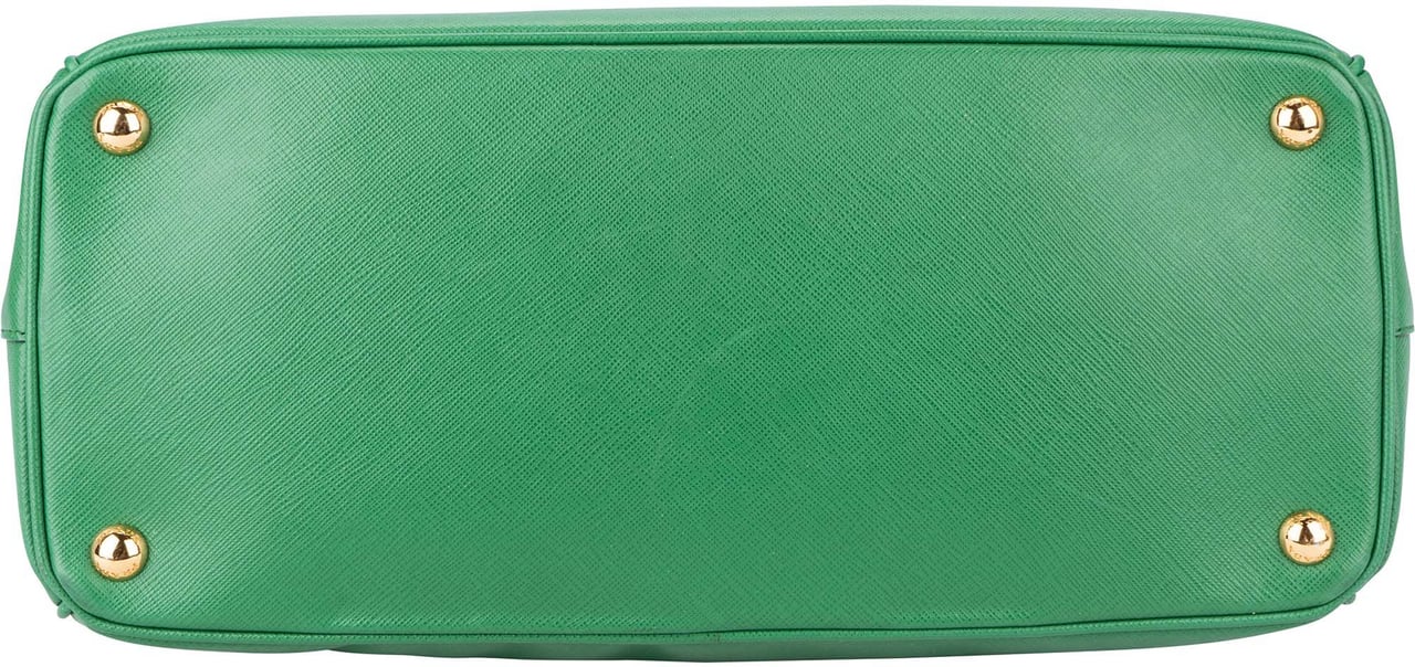 Prada Prada Green Saffiano Leather Galleria Handbag Divers