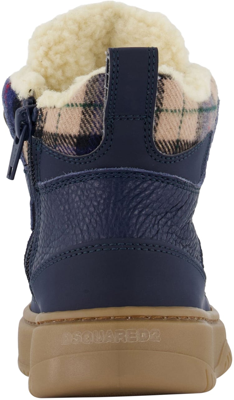 Dsquared2 Dsquared2 Unisex Laarzen In Navy Blauw