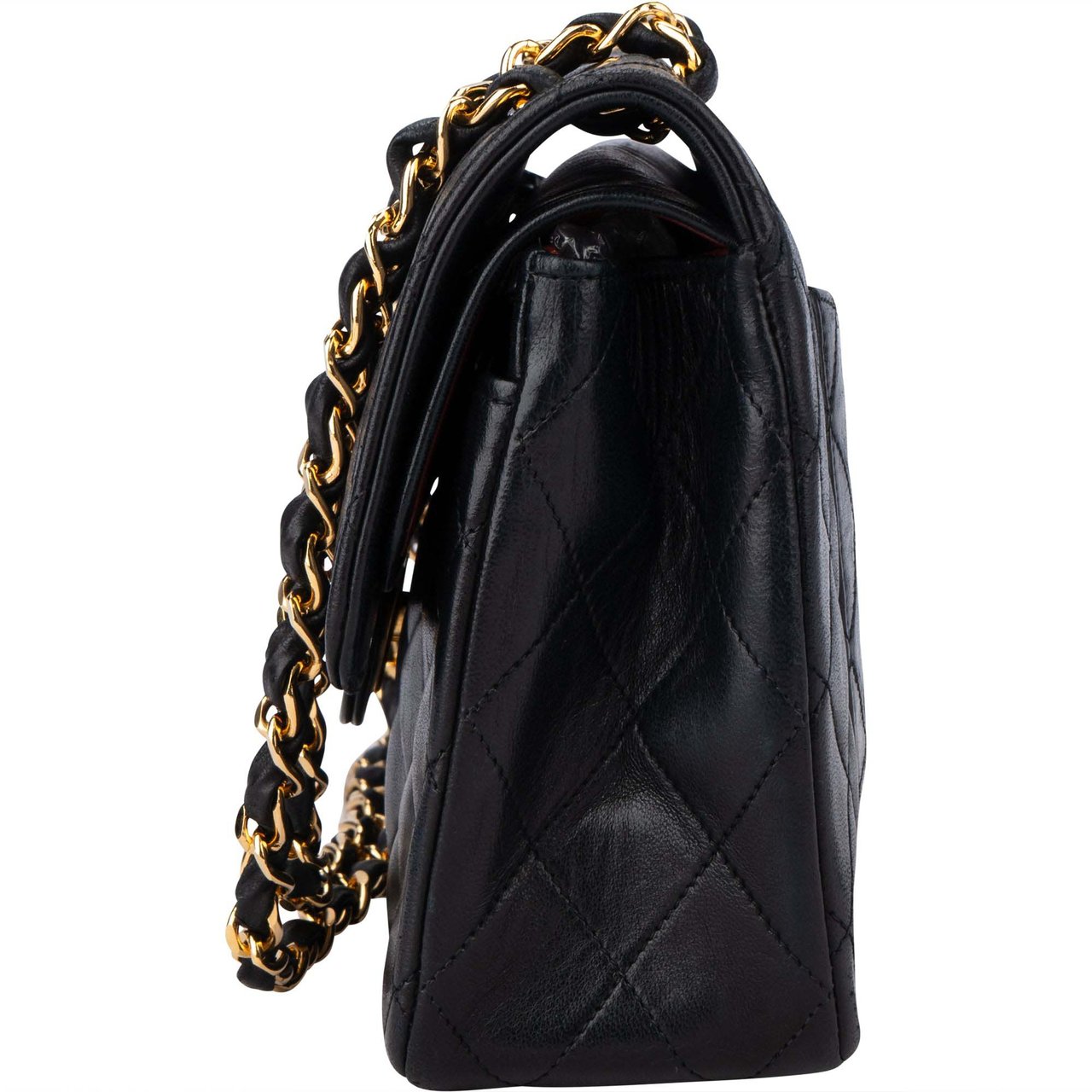 Chanel Chanel Quilted Lambskin 24K Gold Double Flap Crossbody Bag Divers