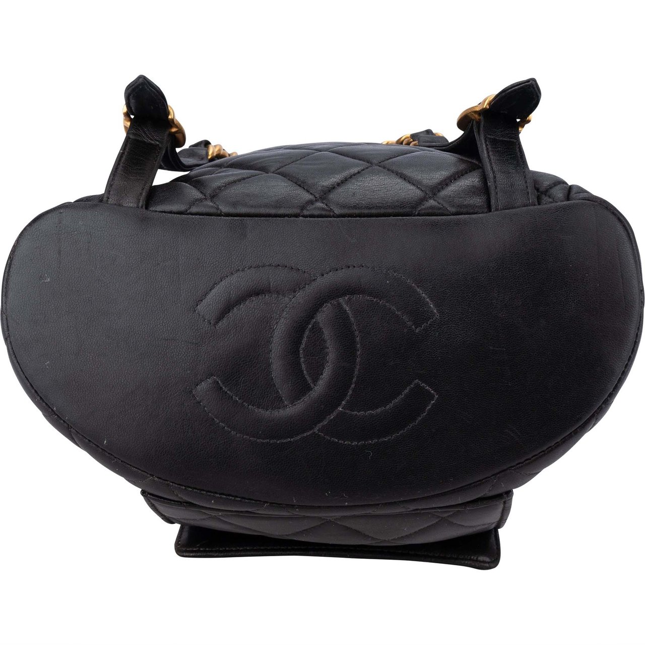 Chanel Chanel Quilted Lambskin Double CC Duma Backpack Divers