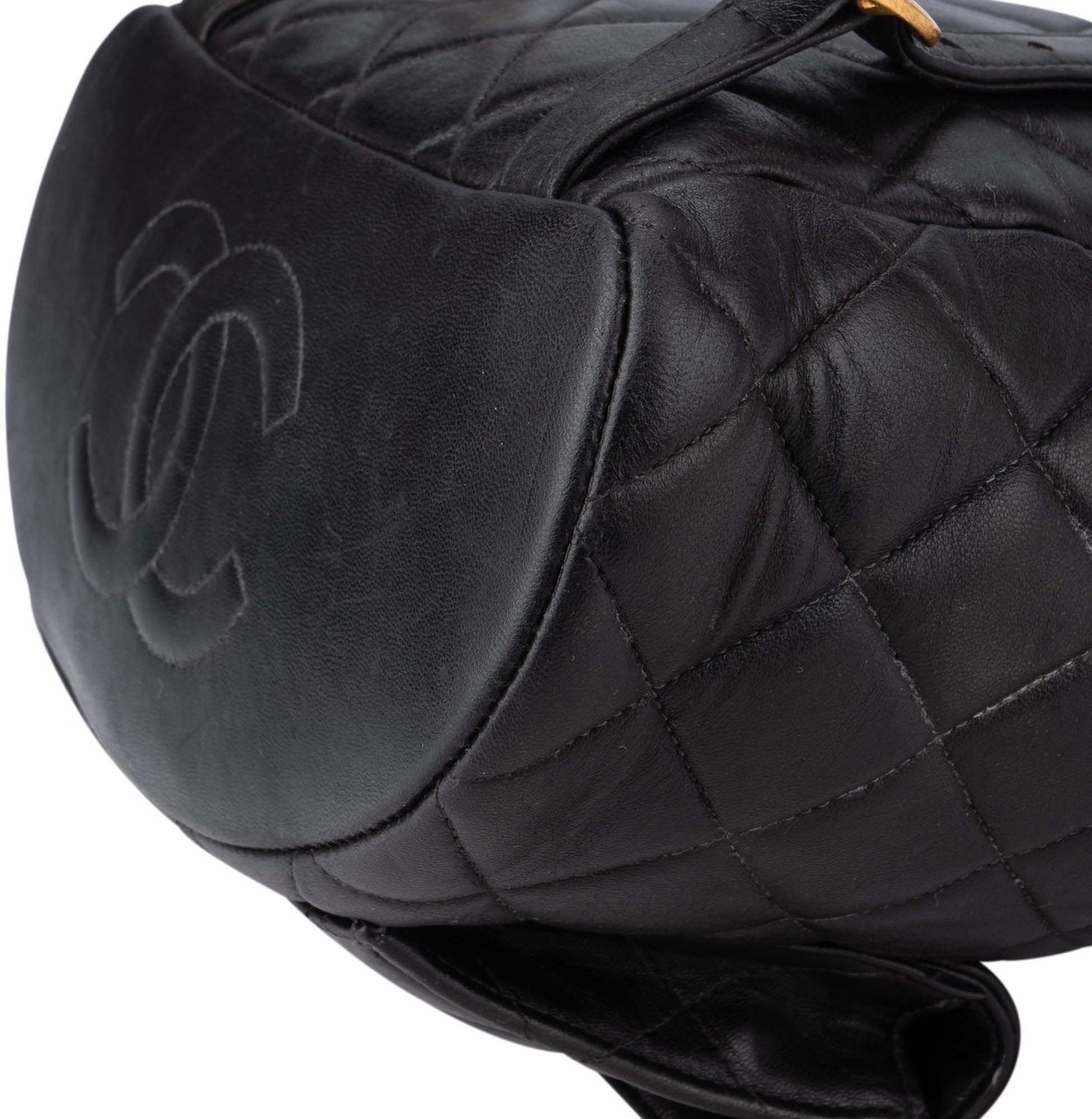 Chanel Chanel Quilted Lambskin Double CC Duma Backpack Divers