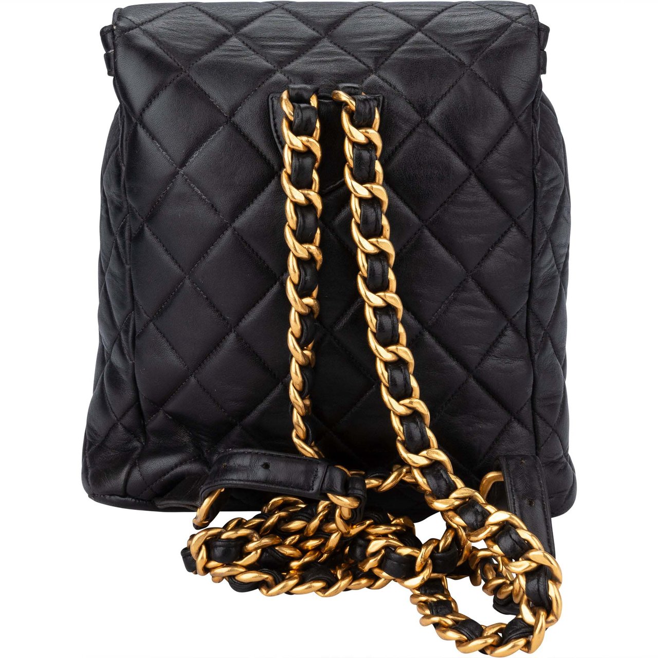 Chanel Chanel Quilted Lambskin Double CC Duma Backpack Divers